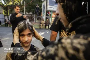 تصاویری خاص از یک آئین عاشورایی در ایران