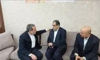 عیادت وزیر امور خارجه از سفیر ایران در لبنان