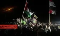 تصویری خاص از تجمع جوانان عراقی در مرز اردن
