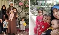 تصاویری متفاوت از مادر دهه هشتادی با ۴ فرزند!