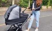 بازیگر زیبای زن ترک، در کنار فرزندش