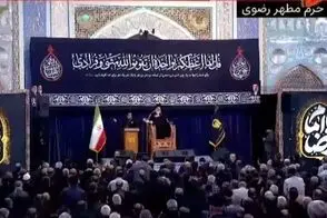 نوحه‌خوانی در حرم‌ رضوی به‌ مناسبت شهادت امام رضا