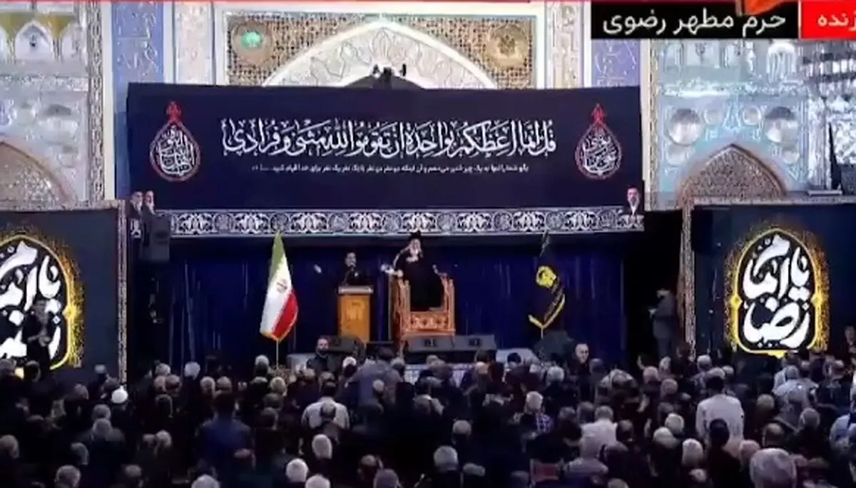 نوحه‌خوانی در حرم‌ رضوی به‌ مناسبت شهادت امام رضا