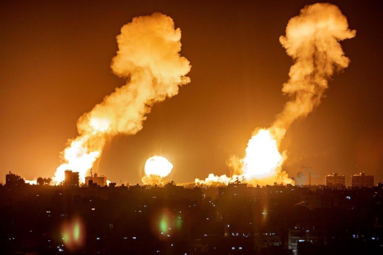 اولین تصویر از بمباران سوریه توسط اسرائیل