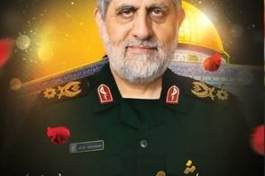 حضور سردار قاآنی در مراسم یک فرمانده سپاه