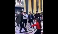 رقص هماهنگ پدر و دختر با موسیقی آذری