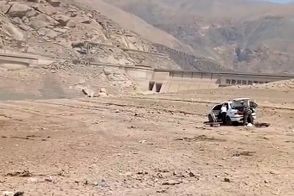 ویدئویی خوف‌انگیز از سطح آبِ سد منجیل