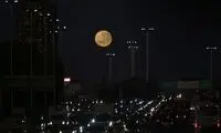 تصویر زیبا و خارق‌العاده از ابر ماه امشب 