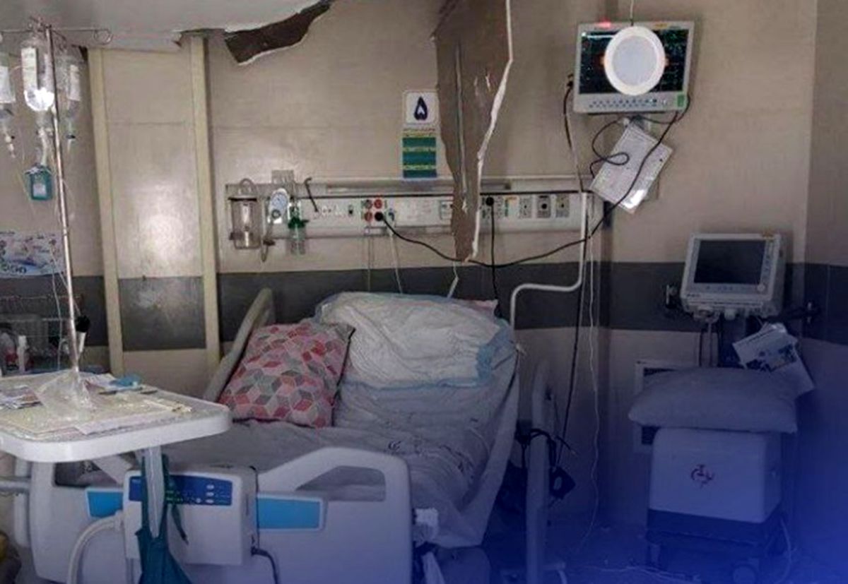   حمله اسرائیل به بیمارستان فارابی کرمانشاه 