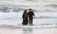 جایزه‌ فرماندار فریدون‌کنار به خاطر حجاب یک زن در دریا