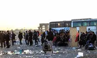 وضعیت عجیب جاده کرمانشاه بعد از اربعین