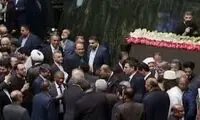قاب خیلی خاص از قالیباف و پزشکیان در مراسم تحلیف