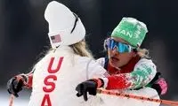 بانوی اسکی‌باز: ورزشکار آمریکایی بعد از خط پایان منتظر من بود!