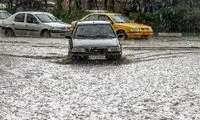 بارش سنگین باران در نمک آبرود مازندران 