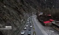 پرترددترین جاده شمالی مسدود شد