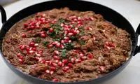 شیشه ناز؛ غذای محلی ساری با طعم انار و گردو