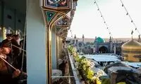نقاره شادی در حرم رضوی به مناسبت عید فطر