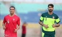 قابی از بیرانوند و مسعود ریگی در تمرین پرسپولیس