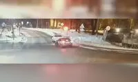 تصادف وحشتناک قطار با یک خودرو در روسیه