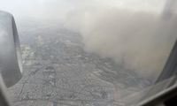 تصویر هولناکِ طوفان تهران از آسمان