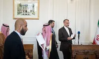 جنجال در نشست خبری وزیر خارجه عربستان در تهران