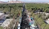تصاویری هوایی از فاصله مکانی دو انفجار کرمان با مزار شهید سلیمانی