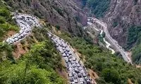 اعمال محدودیت ترافیکی در جاده کرج - چالوس