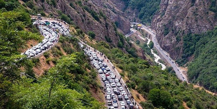 اعمال محدودیت ترافیکی در جاده کرج - چالوس