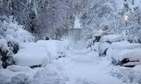 شبیخون شبانه‌ی برف، مردم این شهر را غافلگیر کرد