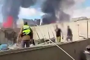 آثار تخریب موشک‌های ایرانی در بیت شمیش