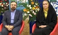 قابی از مجری مشهور شبکه دو همراه همسرش