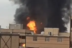 حریق گسترده در یک کارگاه فندک‌‌سازی اطراف تهران