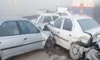 تصادف زنجیره‌ای وحشتناک در آزاد‌راه تبریز 
