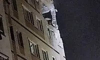  تصویر تخریب یک ساختمان مسکونی در شهرک زمزم تهران 
