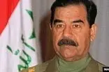 صدام حسین در جوانی و در کنار فرزندان خردسالش