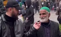 اشک پدر ۶۷ساله‌ای که هشت فرزند دارد در خیابان درآمد