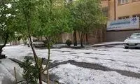 خیابان‌های تبریز سفیدپوش شد!