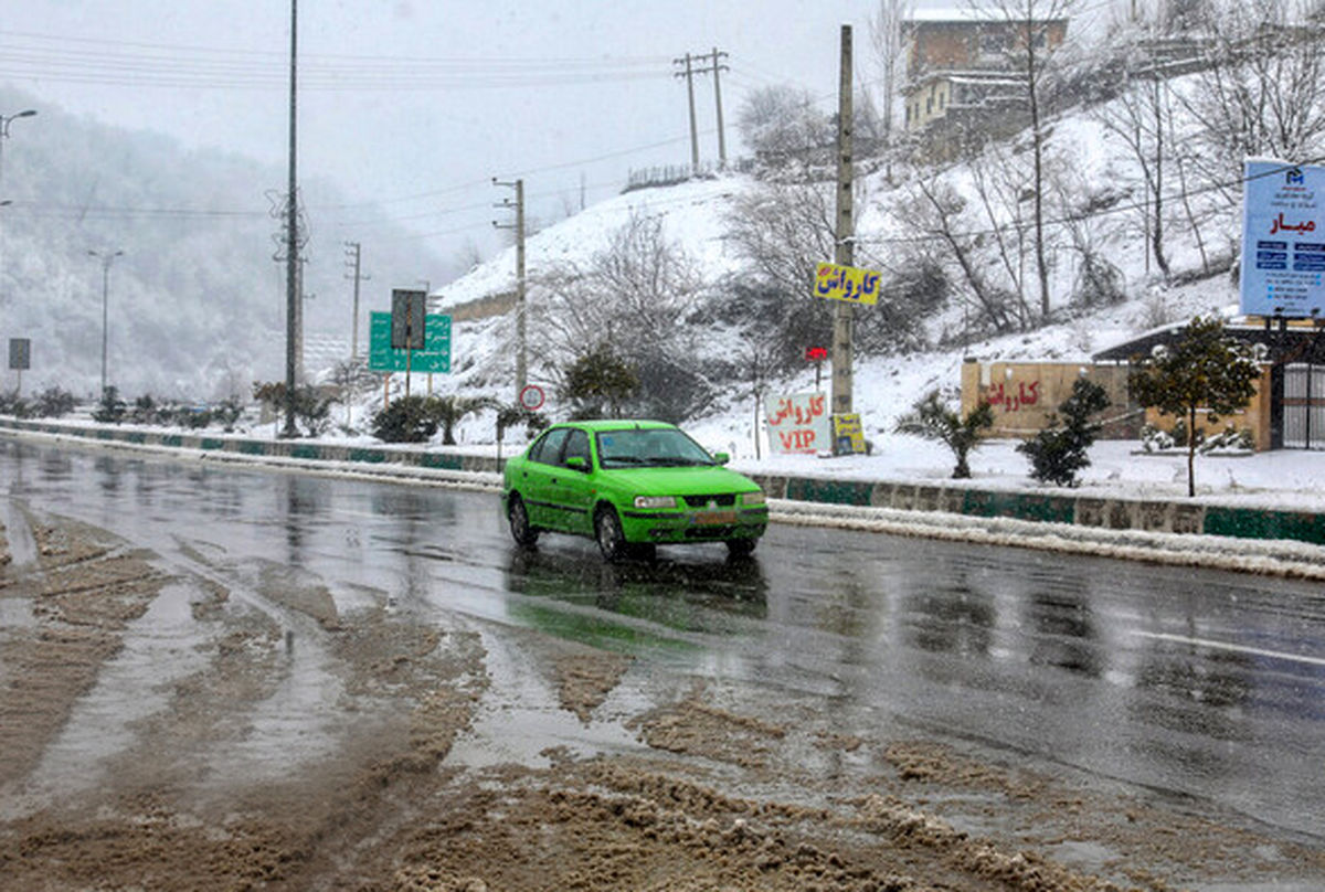   بارش برف و باران در جاده‌های این ۱۳ استان 