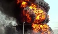 لحظه شروع آتش‌سوزی در بازار آهن شادآباد