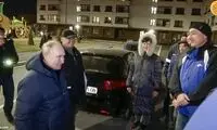 رانندگی پوتین در شهر ماریوپول اوکراین 