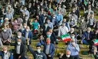 شعار نمازگزاران تهرانی علیه روحانی و جهانگیری
