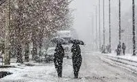 ارتفاع حیرت‌انگیز برف در شهرک باغمیشه تبریز