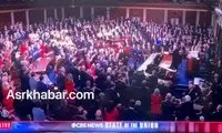 اختلال دموکرات‌ها در سخنرانی ترامپ در کنگره