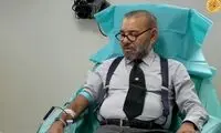 پادشاه بیمار مراکش برای زلزله‌زدگان خون داد