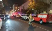 اولین تصاویر از آتش‌سوزیِ یک کافه در تهرانپارس
