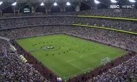 شور و حال دیدنی ورزشگاه الاتحاد در مراسم معارفه بنزما