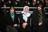 حضور ژیلا صادقی در مراسم تشییع رهبر انقلاب