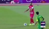 گل اول الشرطه به پرسپولیس با پاس عجیب کنعانی‌زادگان!