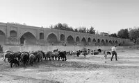 تصاویری تاسف‌برانگیز از زاینده‌رودِ خشک
