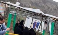 حضور خانواده ابراهیم رئیسی در محل سقوط بالگرد
